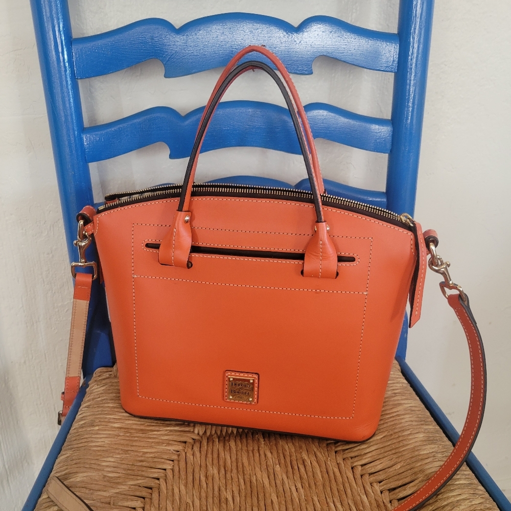 Dooney & Bourke Orange Satchel Crossbody